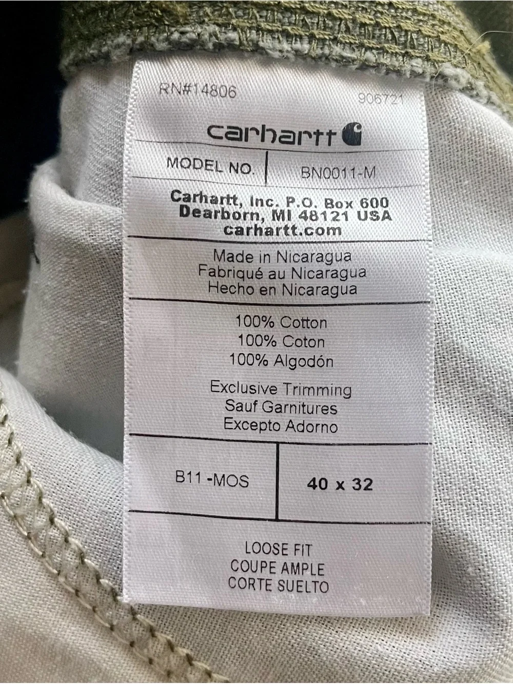 Carhartt bll carpenter